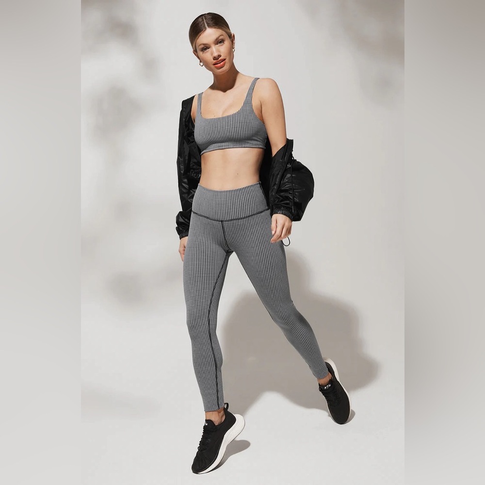 Alo Yoga High-Waist Micro Houndstooth Leggings